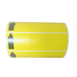 Thermal Labels 100mm x 30mm Yellow Shelf Talker Black Arrow - 500 per roll